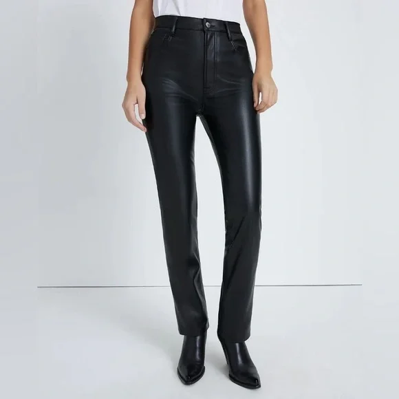 7 For All Mankind Faux Leather Slim Pant - Picture 9 of 14